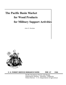 The Pacific Basin Market for Wood Products for Military Support Activities