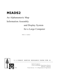MIADS2 An Alphanumeric Map Information Assembly and Display System