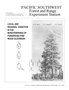 PACIFIC SOUTHWEST Forest and Range Experiment Station LOCAL AND