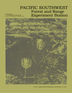 PACIFIC SOUTHWEST Forest and Range Experiment Station