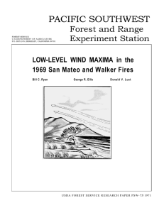 PACIFIC SOUTHWEST  Forest and Range Experiment Station