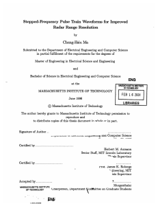 by Stepped-Frequency  Pulse  Train Waveforms  for  Improved