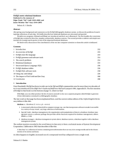 252 TUGboat, Volume 30 (2009), No. 2 B TEX meets relational databases