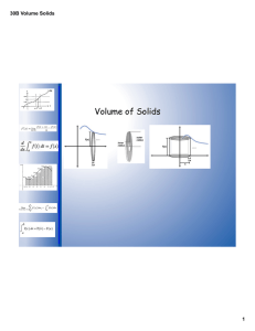Volume of Solids 30B Volume Solids 1