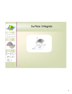 Surface Integrals 1