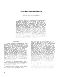 Range Management Visual Impacts  1