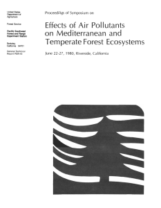 of Air  Pollutants Effects on Mediterranean and Proceedings of Symposium on