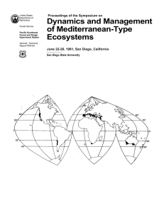 Dynamics and Management of Mediterranean-Type Ecosystems