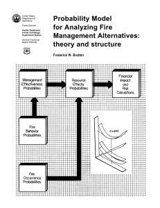 Probability Model for Analyzing Fire Management Alternatives: theory and structure
