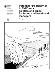 Potential Fire Behavior in California: an atlas and guide for forest and brushland