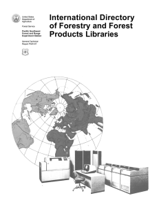 International Directory of Forestry and Forest Products Libraries United States