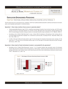 Employer-Sponsored Pensions Fact Sheet 06 February, 2007