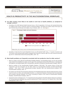 health &amp; productivity in the multigenerational workplace Fact Sheet 15