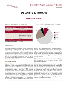 deloitte &amp; touche Executive Case Summary Series emerging strategy