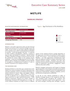 metlife Executive C Executive Case Summary Series emerging strategy