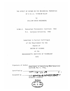 THE  EFFECT  OF  OXYGEN  ON ... A B.C.C. by ROSENBERG