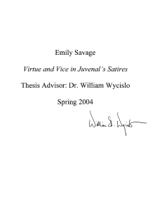 Emily Savage Thesis Advisor:  Dr.  William Wycislo Spring 2004
