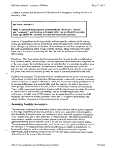 Self-Study Module - Anxiety in Children Page  13  of23