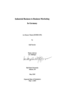 &amp;:¥~J18Y ,,~ Industrial Business to Business Marketing In Germany by