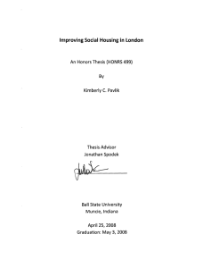 Improving Social  Housing in  London C.
