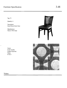 3.48 Furniture  Specification