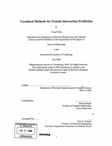 Localized  Methods  for Protein Interaction Prediction