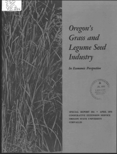 Oregon's Grass and Legume Seed Industry