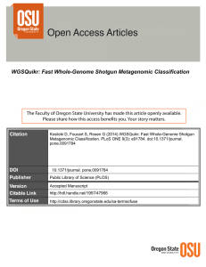 WGSQuikr: Fast Whole-Genome Shotgun Metagenomic Classification