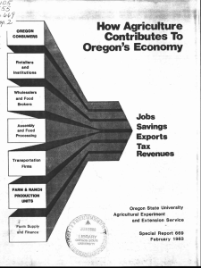How Agriculture Contributes To Oregon's Economy Jobs