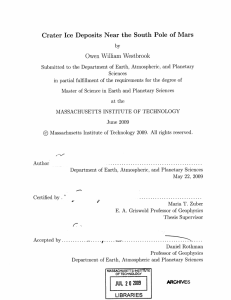 Crater Ice  Deposits  Near  the  South ... Owen  William  Westbrook