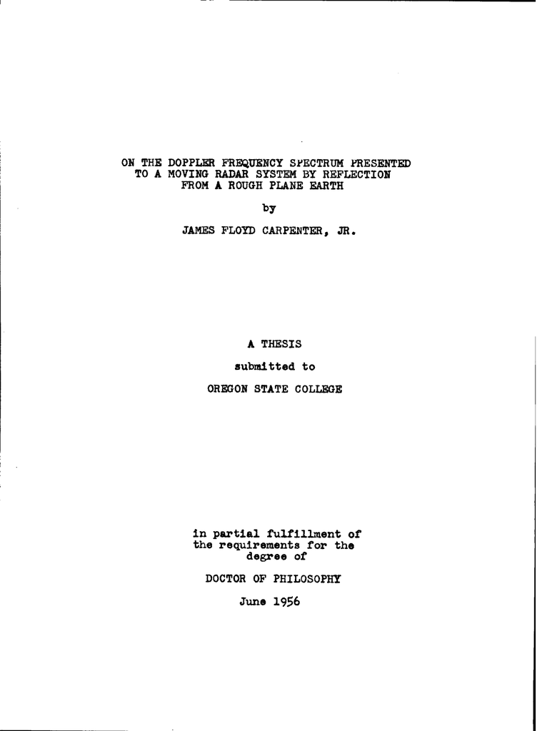 a thesis submitted in partial fulfillment for the degree of