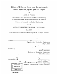 Effects  of  Different  Fuels  on ... Direct  Injection,  Spark Ignition  Engine E.