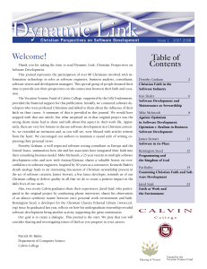 Dynamic Link Welcome! Table of Contents