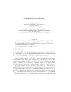 COLORING SPATIAL GRAPHS