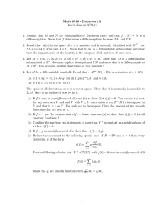 Math 6510 - Homework 2 Due in class on 9/23/14 M f