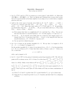 Math 6510 - Homework 6 Due in class on 12/9/14