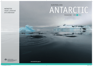 AUSTRALIAN ANTARCTICA valued, protected and understood