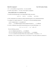 Math 6310, Assignment 5 Due: 9th November, Monday