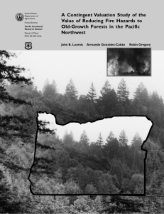 A Contingent Valuation Study of the Old-Growth Forests in the Pacific