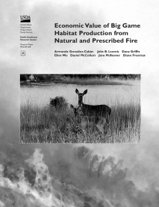 Economic Value of Big Game Habitat Production from Natural and Prescribed Fire