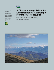 A Climate Change Primer for Land Managers: An Example
