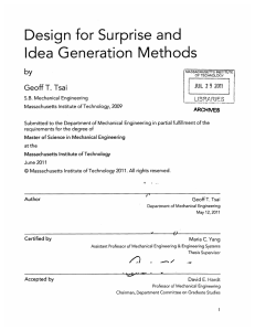 Design  for Surprise  and ration  Methods dea  Gene by