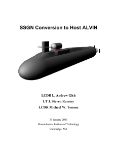 SSGN Conversion to Host ALVIN  LCDR L. Andrew Gish