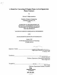 Model for Converting SI Engine Flame Arrival Signals into Flame Contours