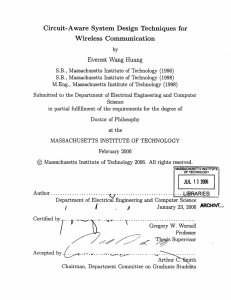 Circuit-Aware  System  Design  Techniques  for