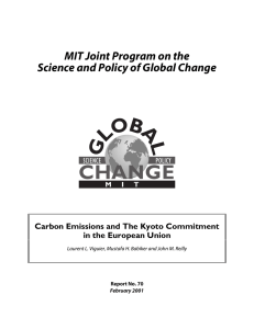 MIT Joint Program on the Science and Policy of Global Change