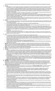 Terms Of The 2015-2016 Cleveland State University Residence Hall Contract...