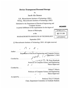 Device-Transparent  Personal Storage Jacob  Alo  Strauss