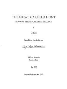 THE GREAT  GARFIELD  HUNT May. 2007