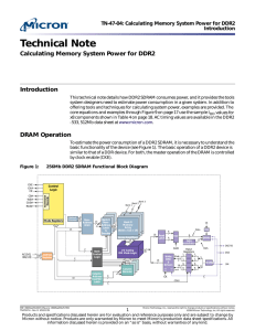 Technical Note Calculating Memory System Power for DDR2 Introduction